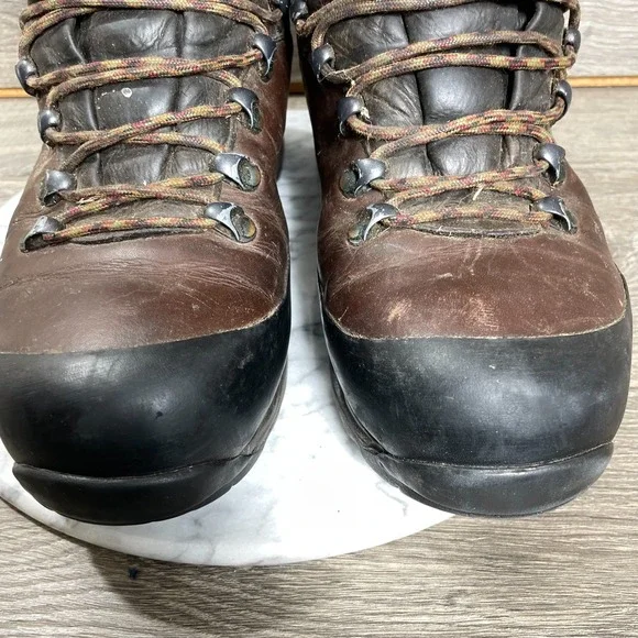 Schnees Boots Mens 8.5 Brown Leather Event Lace Up Heavy Steel Toe Hunting Tough